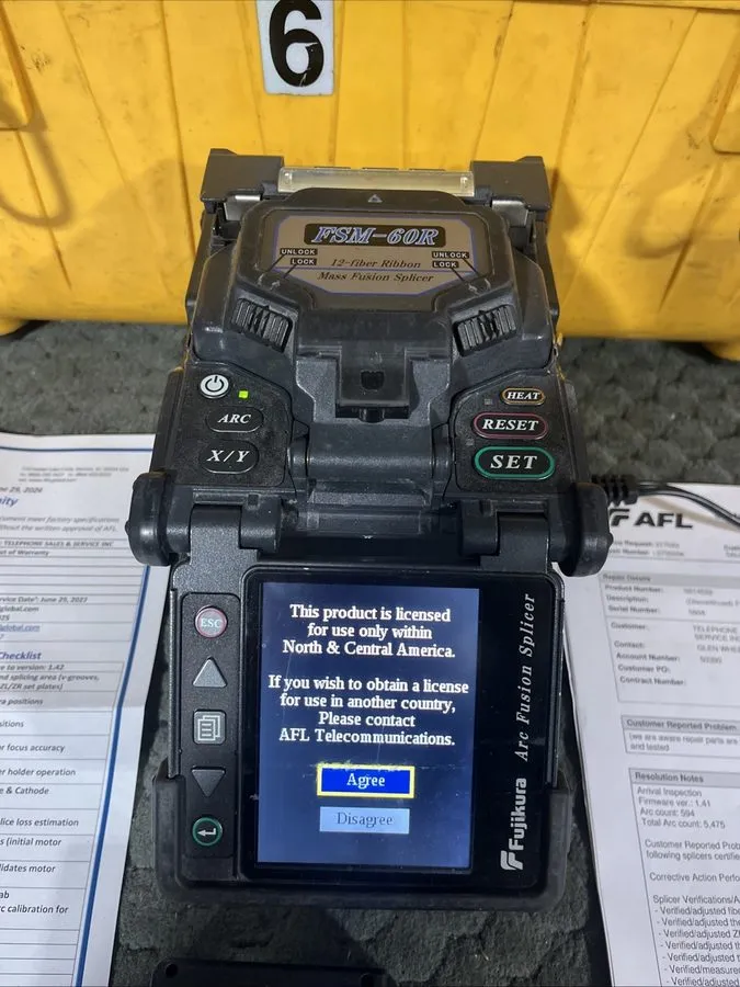 Сварочный аппарат Fujikura FSM-60R Optical Fiber ARC Fusion Splicer