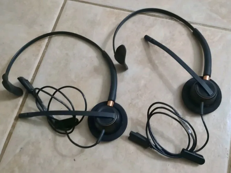 2 Pack Poly Plantronics Encore Pro 510 Digital HW510D Monaural Headset