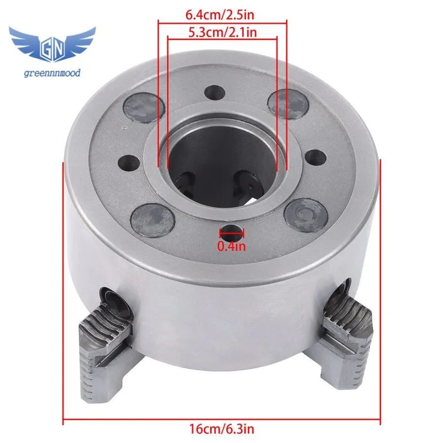 Режущий инструмент K72-160 4 Jaw Lathe Chuck 6.3 Inch Independent Reversible Jaw — фото лота 2