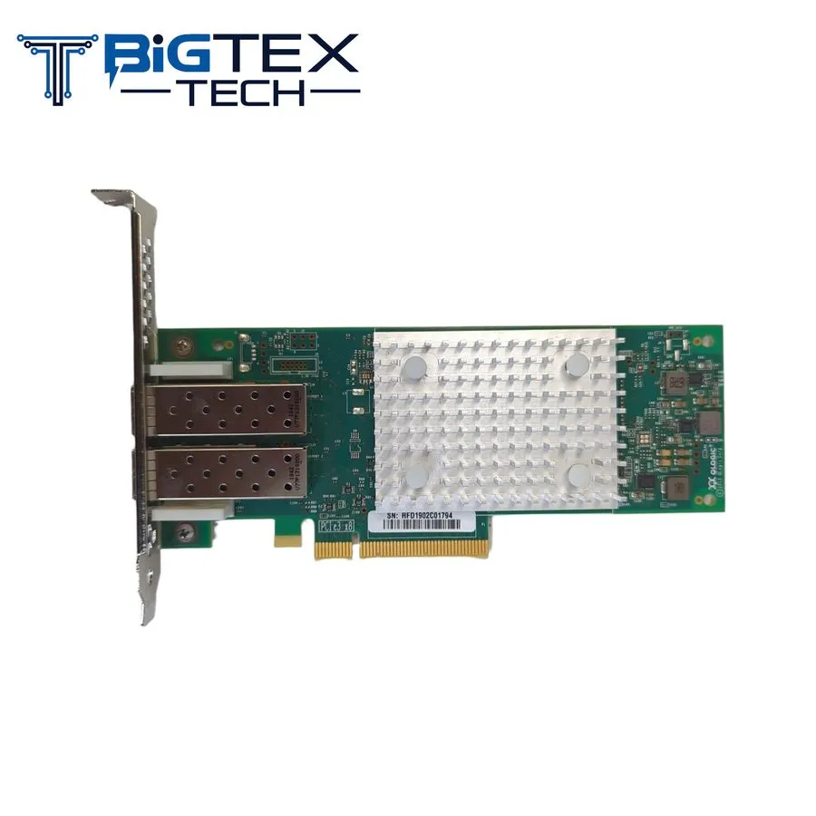 Контроллер Dell QLogic QLE2742 32Gb Dual Port Fibre Channel HBA 0T3TK5 PCIe Full