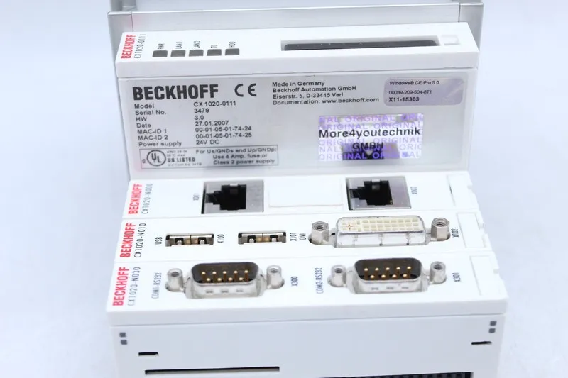 IIoT-устройство Beckhoff CX1020-0111 + CX1100-0004 + CX1020-N010