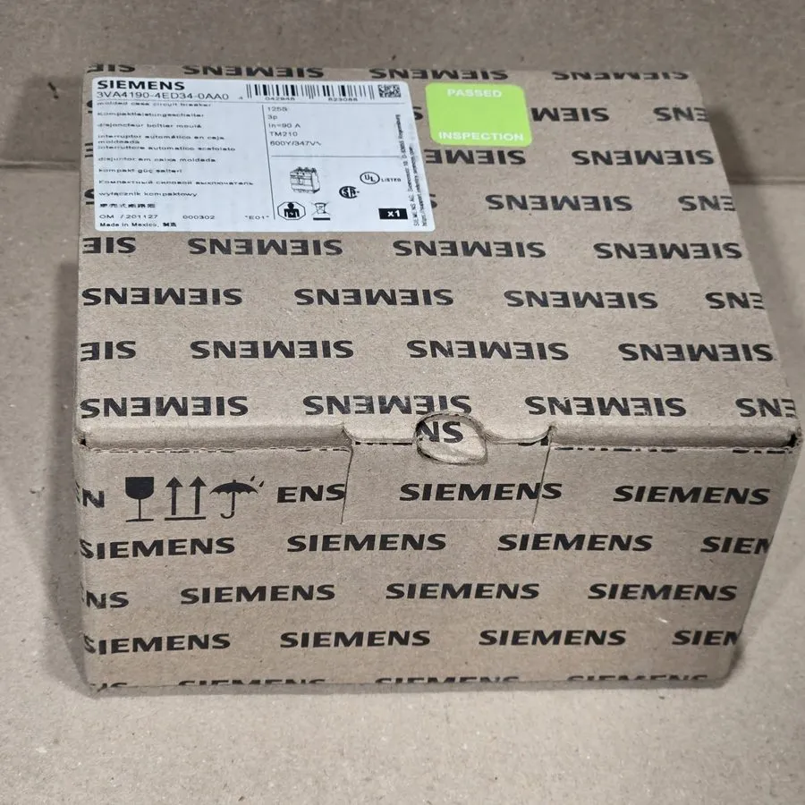 Автоматический выключатель SIEMENS 3VA4190-4ED34-0AA0 Breaker 3VA41 3P 90A 25KA 