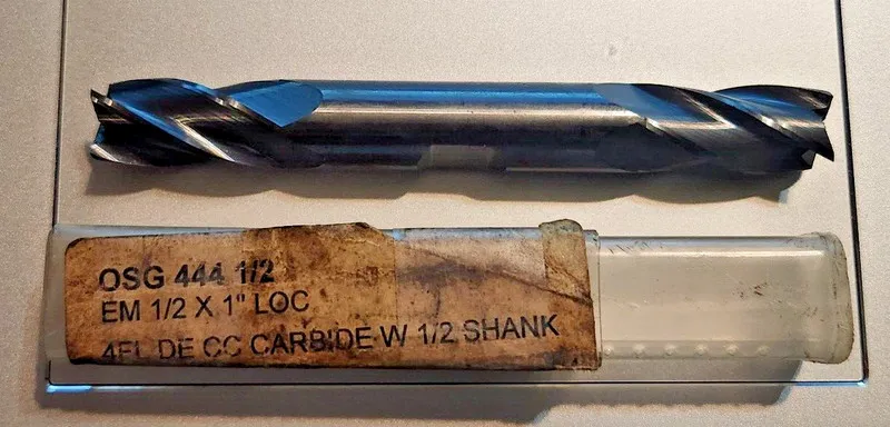 Режущий инструмент OSG 444-5000 Carbide End Mill 1/2" Double Ended Square 4 Flut — фото лота 2