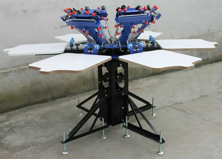 Оборудование рекламного производства 6 Color 6Station Screen Printing Press Micr