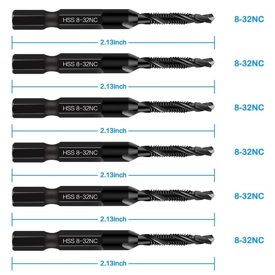 Режущий инструмент Kraftek 8-32NC Combination Drill and Tap Bit Set, Ultra TiAlN