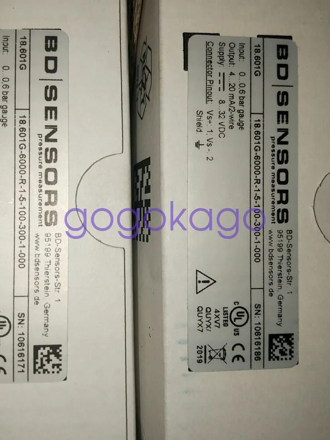 Датчик давления BD Sensors 18.601G-6000-R-1-5-100-300-1-000 Pressure Transmitter