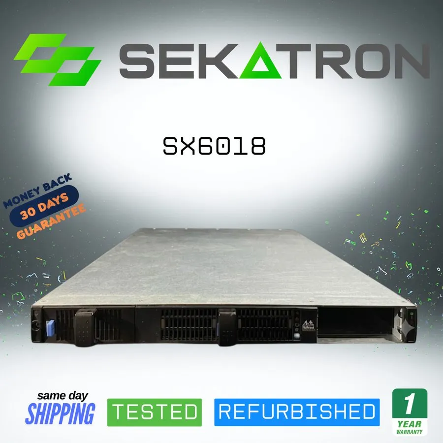 Коммутатор Mellanox SX6018 18-port 56Gb/s InfiniBand/VPI Switch