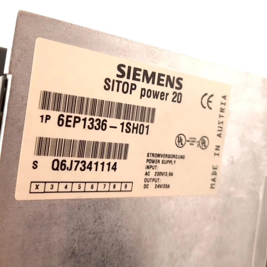 Блок питания Siemens P/N: 6EP1336-1SH01 SITOP Power 20 Power Supply