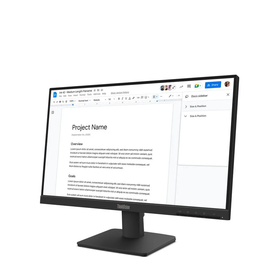 Монитор Lenovo ThinkVision S22-4e 21.5" Monitor FHD, IPS, HDMI, VGA (64CBKAT6US)