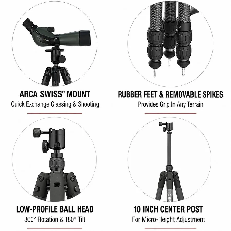 Оборудование видеонаблюдения BOG DeathGrip Infinite XT Carbon Fiber Adjt. Tripod — фото лота 1