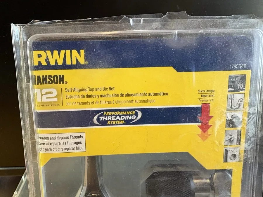 Режущий инструмент Irwin Hanson 1765542 Self-Aligning Tap and Die Set