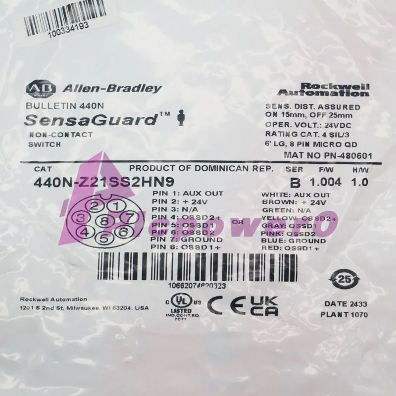 Реле безопасности Allen-Bradley 440N-Z21SS2HN9 Guardmaster 440N Non Contact Swit