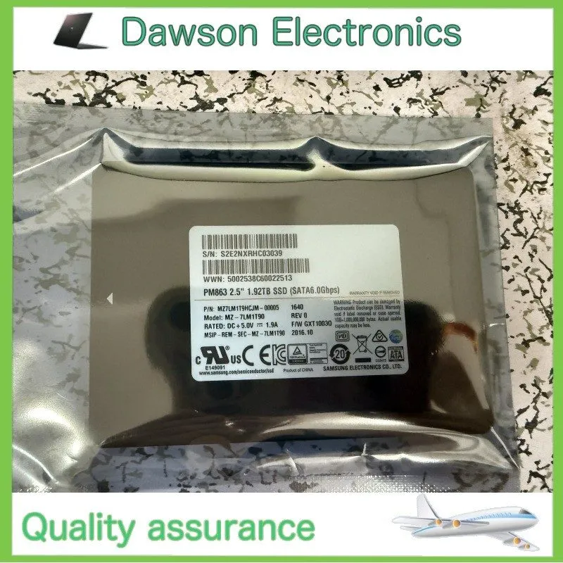 SSD-накопитель MZ-7LM1T90 Samsung PM863 1.92TB SATA 6Gbps 2.5'' MZ7LM1T9HCJM-000