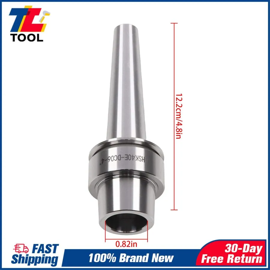Режущий инструмент HSK40E-DC06-4 Inch Slim Collet Chuck 3 Collets 1/8 3/16 1/4 H — фото лота 2