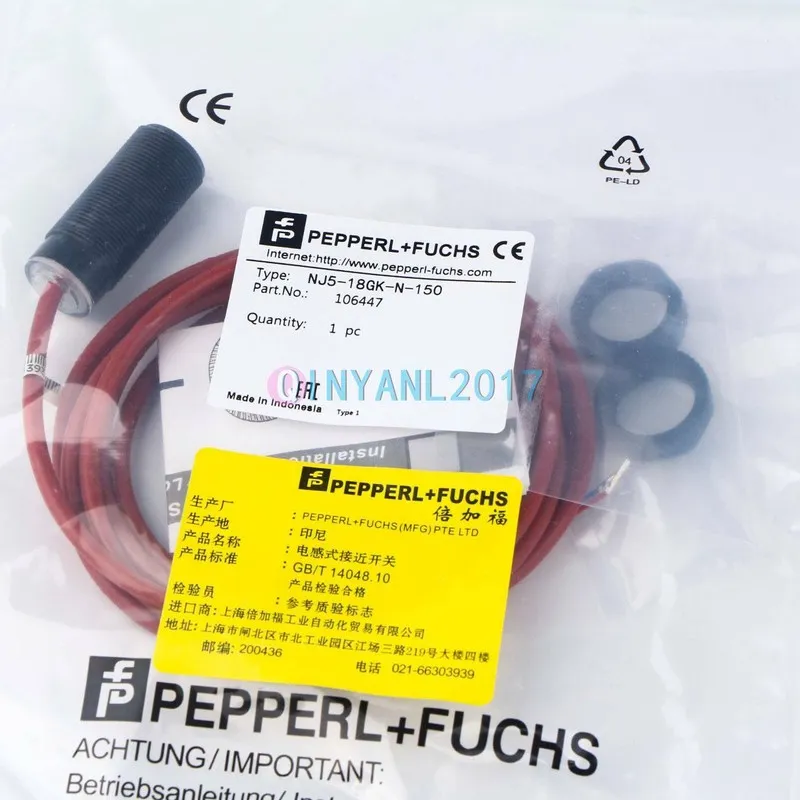 Датчик приближения Pepperl+Fuchs NJ5-18GK-N-150 Sensor&Proximity Switch