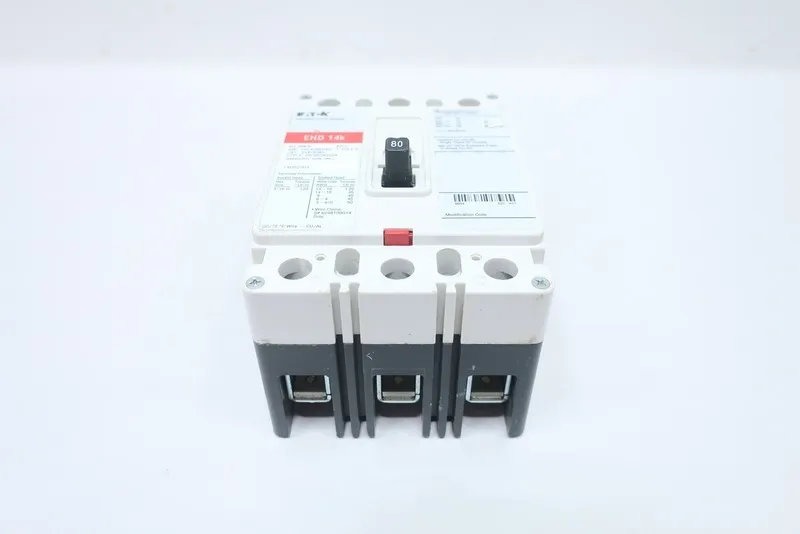 Автоматический выключатель Eaton EHD3080 Molded Case Circuit Breaker 3p 80a Amp 