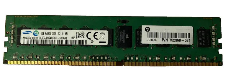 Модуль памяти Samsung 8GB DDR4-2133 ECC RDIMM Svr RAM PC4-17000 M393A1G40DB0-CPB