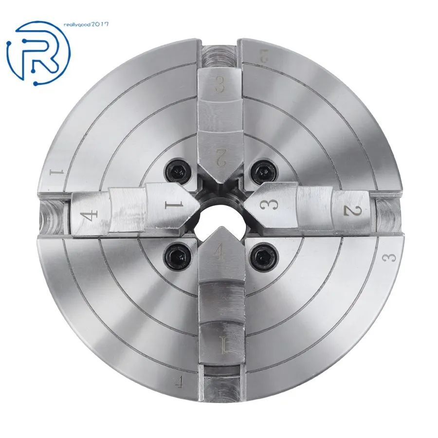 Режущий инструмент LABLT 6" 4-Jaws Self-Centering Lathe Chuck Steel 1"×8TPI Thre — фото лота 2