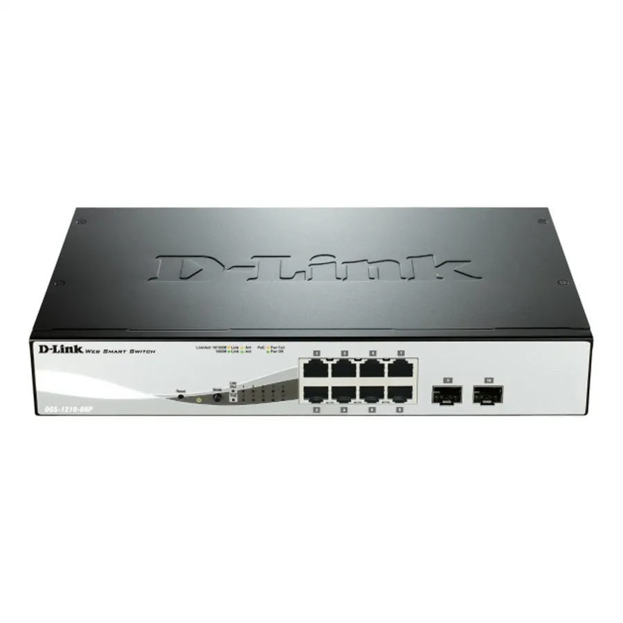 Коммутатор D-Link Switch DGS-1210-08P/E Switch