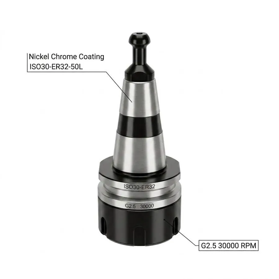 Режущий инструмент ISO30 ER3250L Balance Collet Chuck G2.5 30000RPM CNC Tool Hol