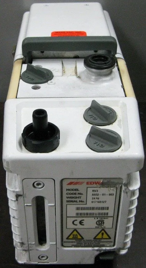 Насос EDWARDS 3 VACUUM PUMP, MODEL: RV3, CODE NO: A652-010903 — фото лота 2