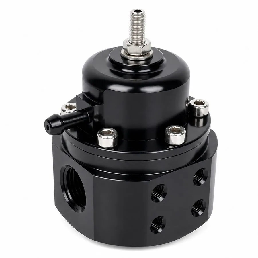 Трубопроводная арматура AEM Universal Black Anodized Adjustable Fuel Pressure Re