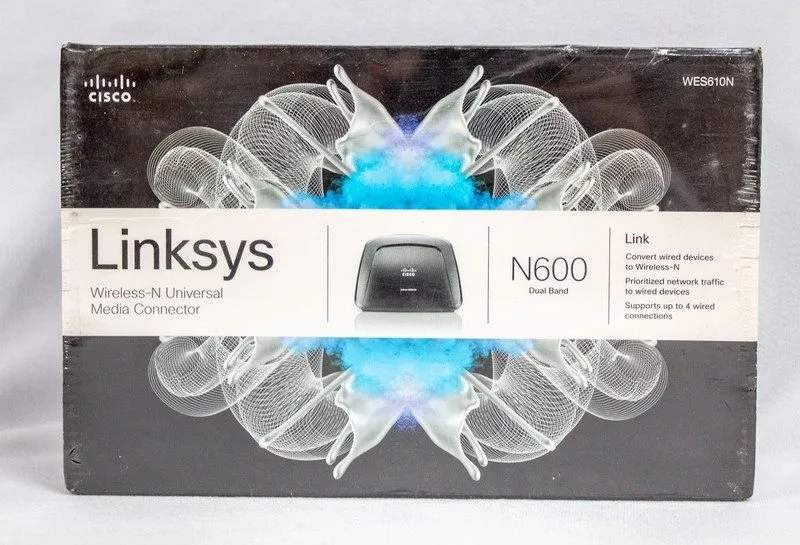 Коммутатор Linksys WES610N (N600) 4-Port Dual-Band N Media Connector (Sealed Pac