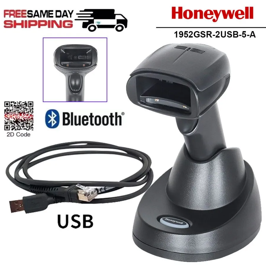 Сканер штрих-кода Honeywell 1952GSR-2USB-5-A Xenon Wireless 2D Imager Barcode Sc