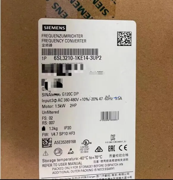 Частотный преобразователь 6SL3210-1KE14-3UP2 Siemens Sinamics G120C DP