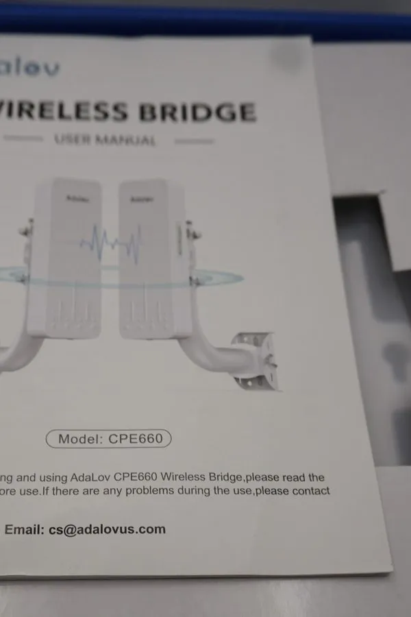 Точка доступа Wi-Fi AdaLov CPE660 Wireless Bridge 5.8G Point to Point WiFi Bridg — фото лота 2