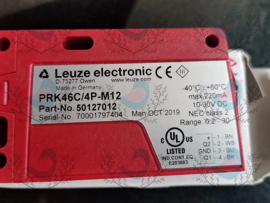 Фотоэлектрический датчик LEUZE PRK46C/4P-M12 Photoelectric Sensor