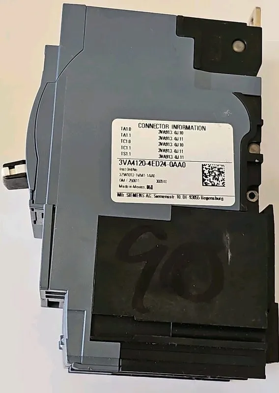 Автоматический выключатель Siemens 3VA4120-4ED24-0AA0 2 Pole 20 Amp 480V Circuit — фото лота 3