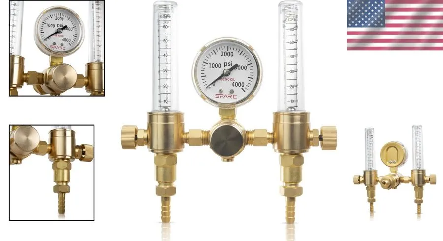 Расходомер Dual Argon Regulator & Flow Meter для TIG/MIG Welding Precise 0-60CFH