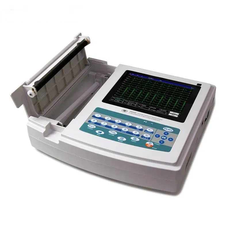 Электрокардиограф ECG1200G Touch Screen 12-Lead 12 Channel ECG EKG Machine Free  — фото лота 2