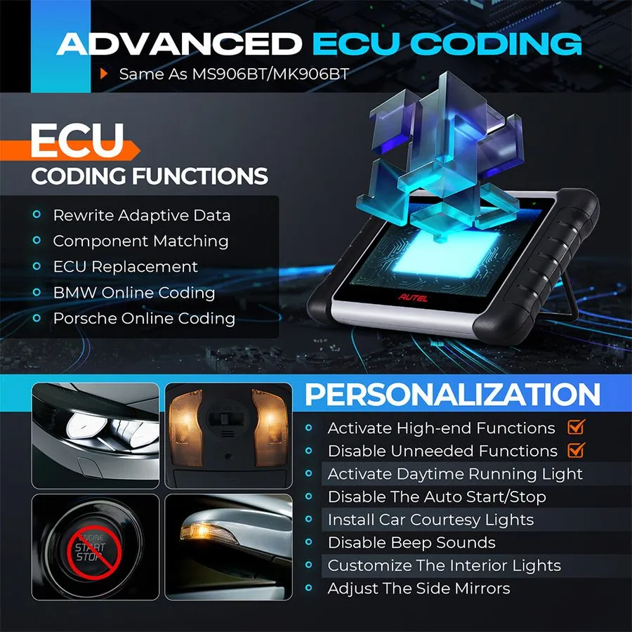 Диагностический сканер Autel MP808S MaxiDAS DS808 PRO OBD2 Full System Diagnosti — фото лота 2