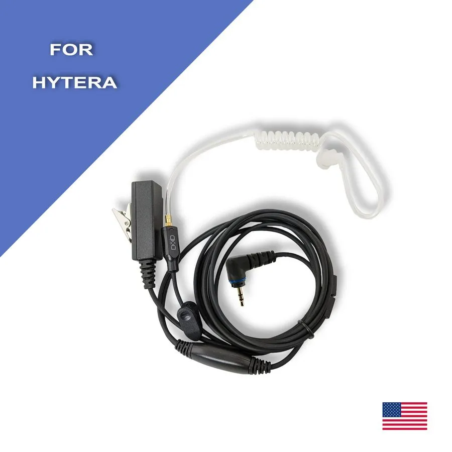 Гарнитура 5x Acoustic (2-Wir) Tube PTT Earpiece для Hytera Radio PD355 PD360 PD3