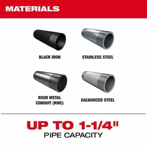 Режущий инструмент Milwaukee 2870-22 Cordless Pipe Threader Kit Red (New, Comple