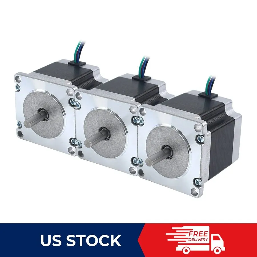 Шаговый двигатель Dual Shaft Nema 23 Stepper Motor 1.26Nm 179oz.in 8 Wires CNC M
