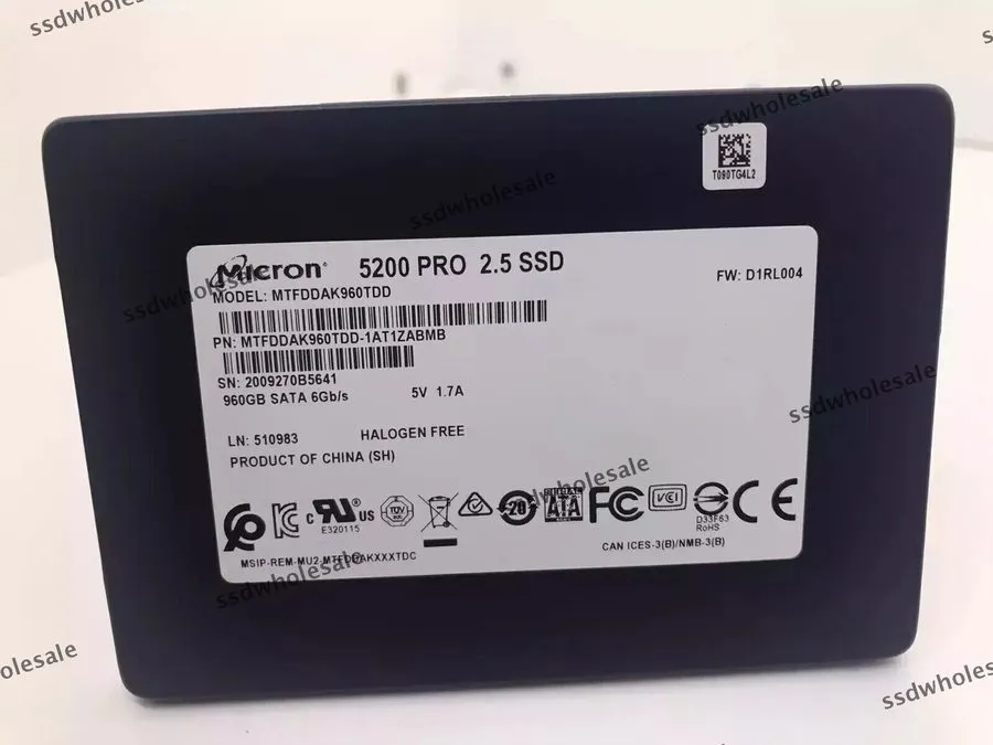 SSD-накопитель MICRON 5200 PRO 960GB SSD SATA III 6Gbps 2.5'' MTFDDAK960TDD-1AT1 — фото лота 1