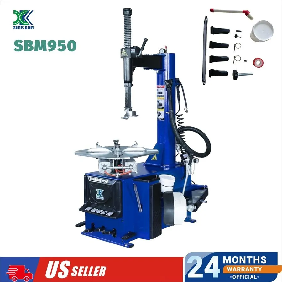Шиномонтажный станок SBM950 Tire Changer SBM690 Wheel Balancer Combo 24" Rim Aut — фото лота 1