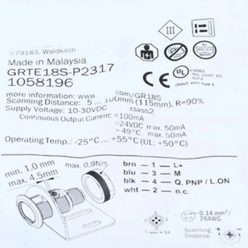 Фотоэлектрический датчик Sick GRTE18S-P2317 Photoelectric switch Sensor