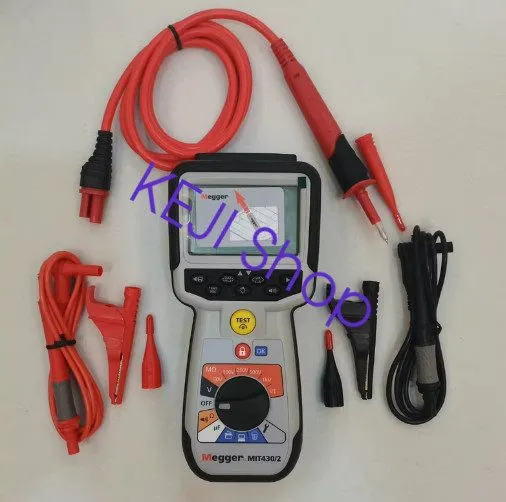 Дисплей MEGGER MIT430/2 Megohmmeter, 50 to 1000V DC, Backlit LCD