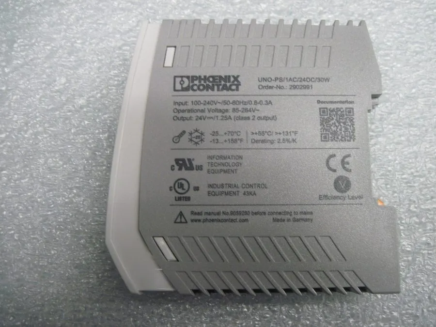 Блок питания Phoenix Contact 30W 24VDC 3 Pole DIN Rail Power Supply UNO-PS/1AC/2