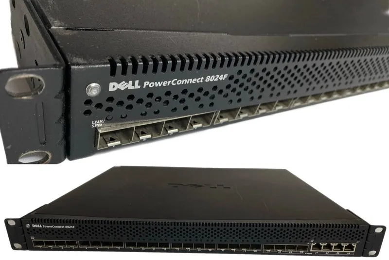 Коммутатор Dell PowerConnect 8024F 24-Port 10GbE SFP+ Network Switch w/ Dual AC