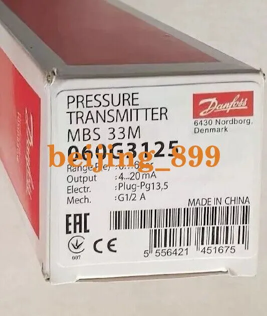 Датчик давления Danfoss MBS33M 060G3125 Pressure Transmitter 0-6bar
