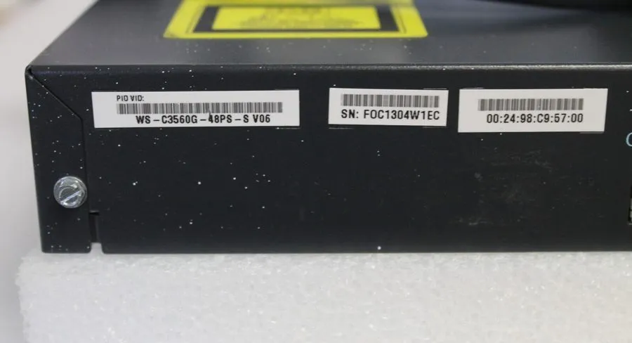 Коммутатор Cisco WS-C3560G-48PS-S 48-Port Gigabit PoE Managed Switch 4 SFP 1U Ra