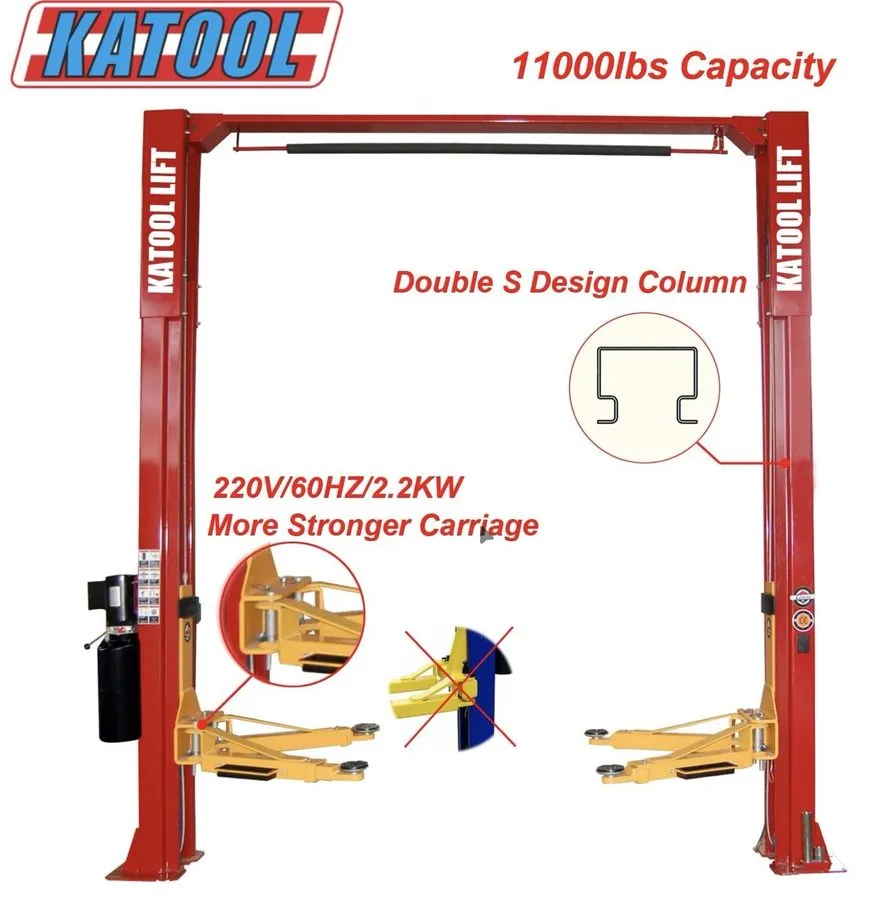 Автоподъёмник KT-M110 Two Post Lift Auto lift Car lift 11000lb Auto Truck Hoist — фото лота 1
