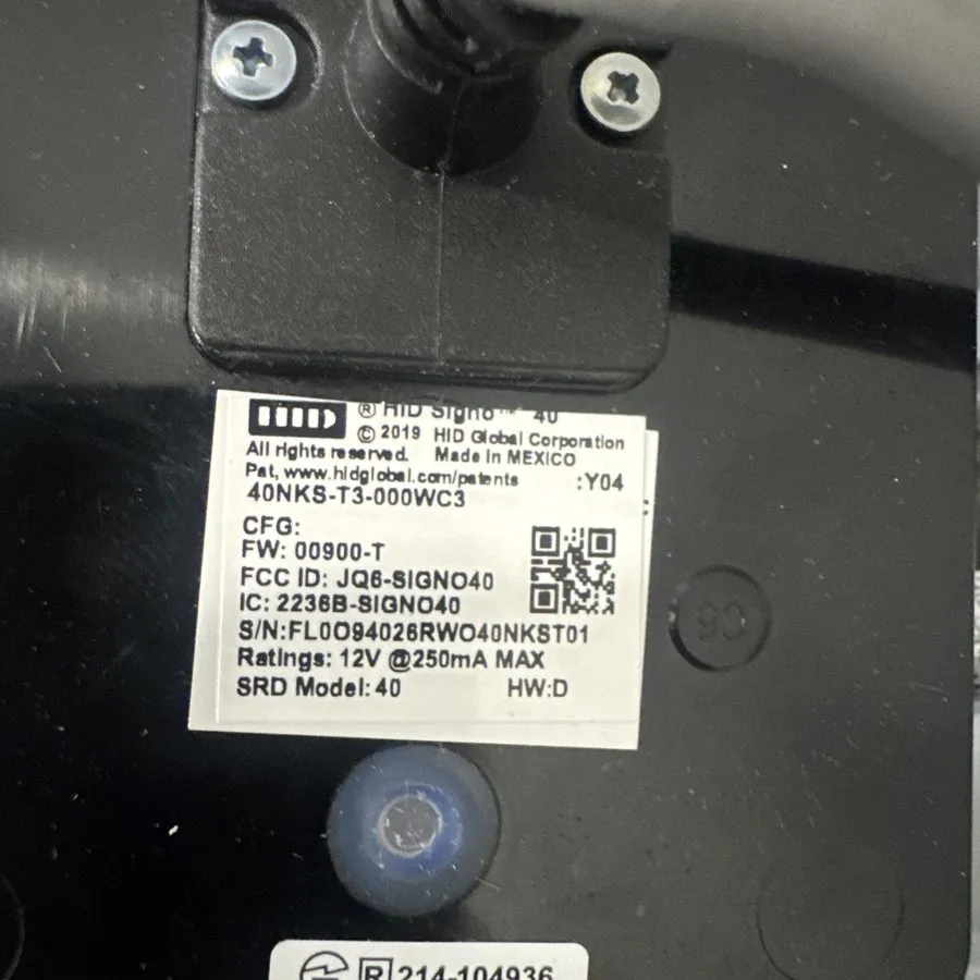 Оборудование видеонаблюдения HID Signo 40 40TKS-T3-000WC3 Smart Card er Black — фото лота 2
