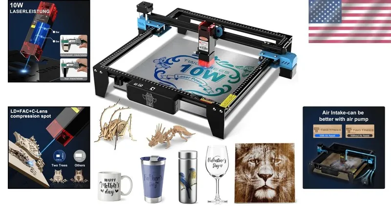 Лазерный гравёр Fast 10000mW Laser Engraving Machine Ideal
