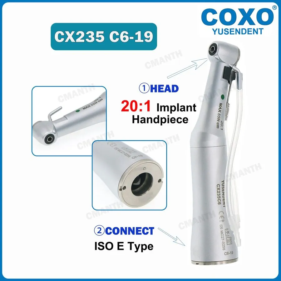 Стоматологический наконечник COXO Dental 20:1 Implant Handpiece Surgical Contra  — фото лота 1